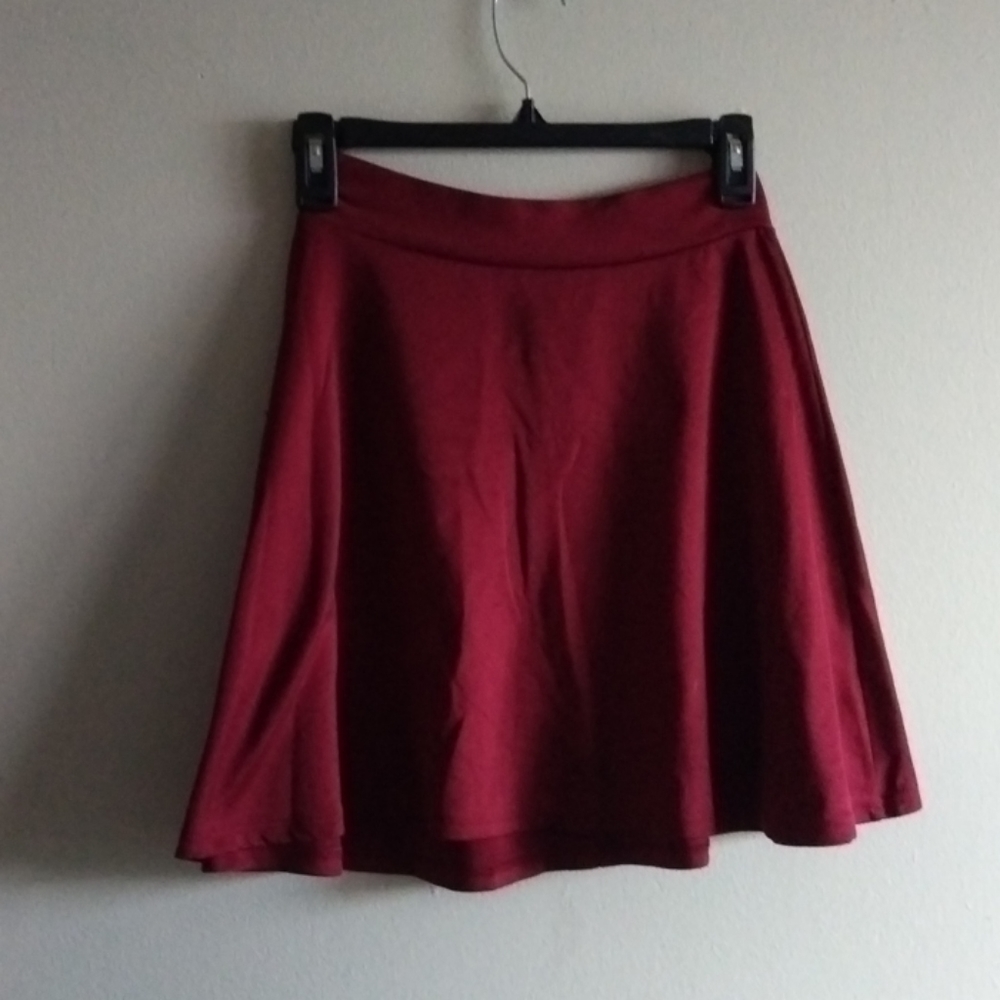 Maroon Skater Skirt